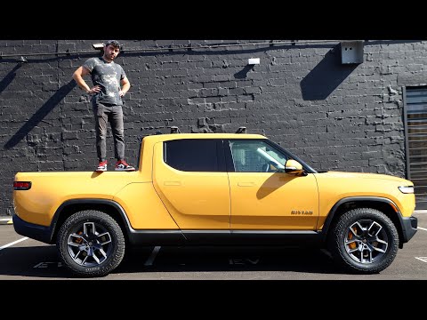 Rivian R1T: electric pickup test drive!